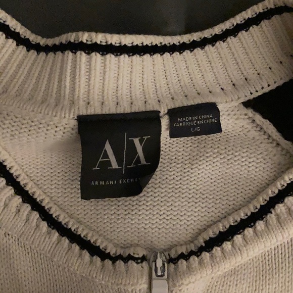 Armani Exchange men’s zip up sweater. - Picture 3 of 4
